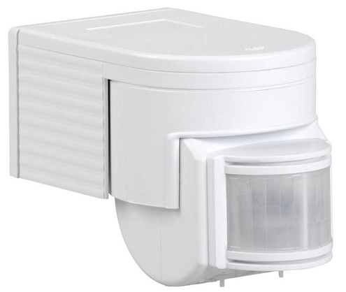 Детектор движения ДД 012 1100Вт угол обз. 180град. дальн. 12м IP44 бел. IEK LDD10-012-1100-001: фотография 1