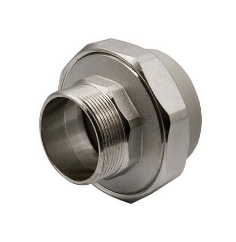 Муфта комбинированная разъемная, наружная резьба 63х2'' EVER plast   : фотография 1