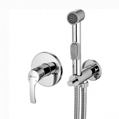 LM1119C "плюс Страйк" Смеситель с гигиеническим душем, встраиваемый, хром: фотография 1