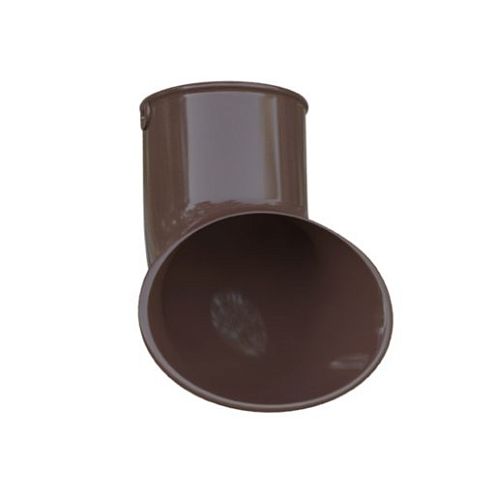 Слив трубы ПВХ, Коричневый, d=125мм, АльтаПрофиль: фотография 1