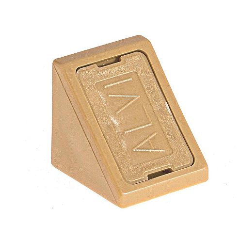 Уголки мебельные пластиковые бук с шурупом 6шт &quot;Element&quot; : фотография 1