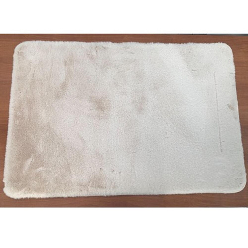 Коврик меховой молочный 50х80 В755-2: фотография 1