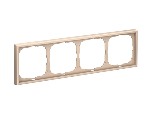 Рамка 4-местная ArtGallery универсальная песочный Systeme Electric GAL001204: фотография 1