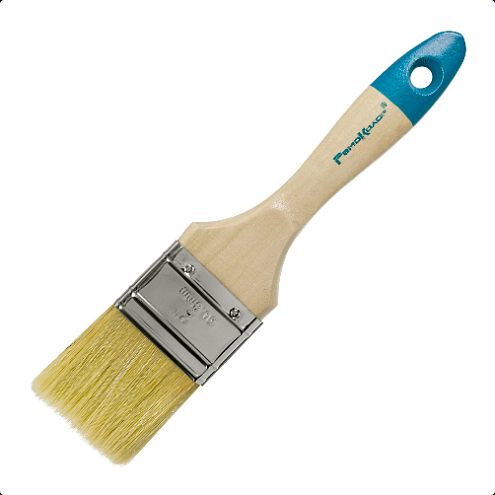 Кисть &quot;ЕВРО&quot;,  50мм, натуральная щетина, для всех ЛКМ, РемоКолор: фотография 1