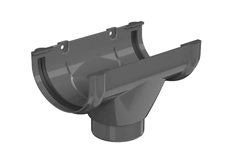 Воронка желоба Технониколь Оптима 120/80, серый: фотография 1