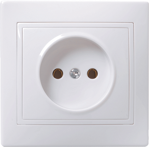 Розетка 1-м СП Кварта 10А IP20 без заземл. бел. ИЭК ERK13-K01-10-DM: фотография 1