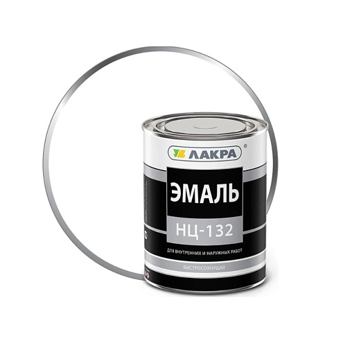Эмаль НЦ-132 Лакра Белый  0,7кг: фотография 1