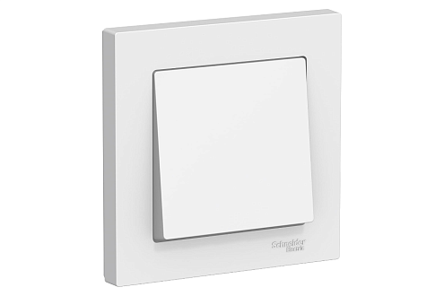 Выключатель 1-кл. ATLAS DESIGN (сх.1) 10АХ в сборе бел. SchE ATN000112: фотография 1