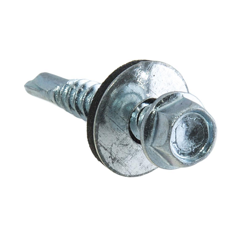 Саморезы кровельные с буром оцинкованные 6,3х19 уп.60шт: фотография 1