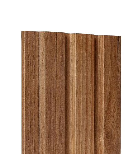 Стеновая панель ACUPAN  GLEIS (Рейки) MDF ECO 122.502.92 Орех светлый 2760х122х12мм : фотография 1