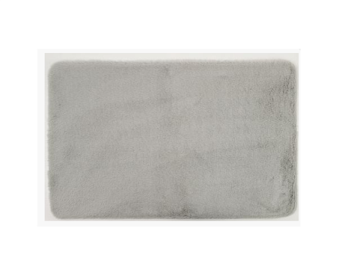 Коврик меховой Roomis светло-серый 80х120: фотография 1