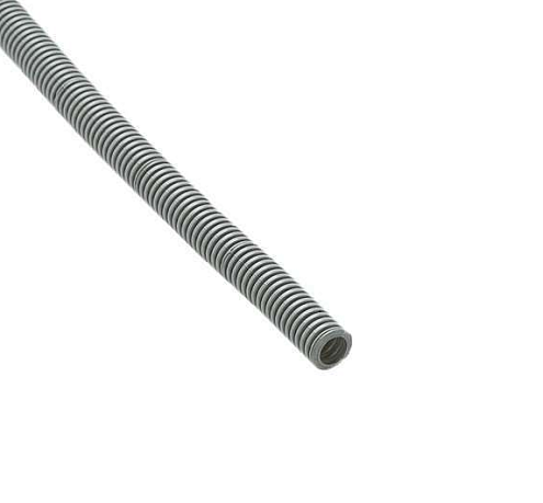 Труба гофрированная ПВХ легкая d16мм с протяжкой серый 100м Ruvinil 11601: фотография 1