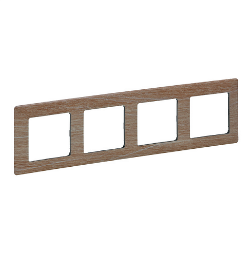 Рамка 4-места Valena Life универсальная светлое дерево Leg 754184: фотография 1