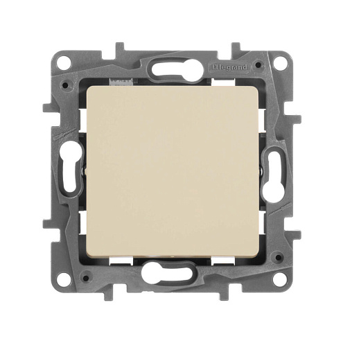 Механизм переключателя промежуточный 1-клавиша СП Etika 10AX 250В слоновая кость Leg 672309: фотография 1