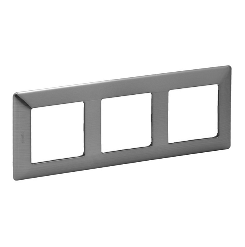 Рамка 3-м Valena Life универсальная сталь Leg 754153: фотография 1