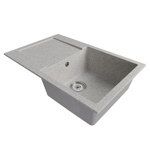 Мойка ML-GM31 с крылом, серая (310), 770х500х190 мм: фотография 1