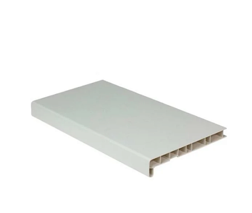 Подоконник ПВХ &quot;МП&quot; белый 6000х100мм: фотография 1