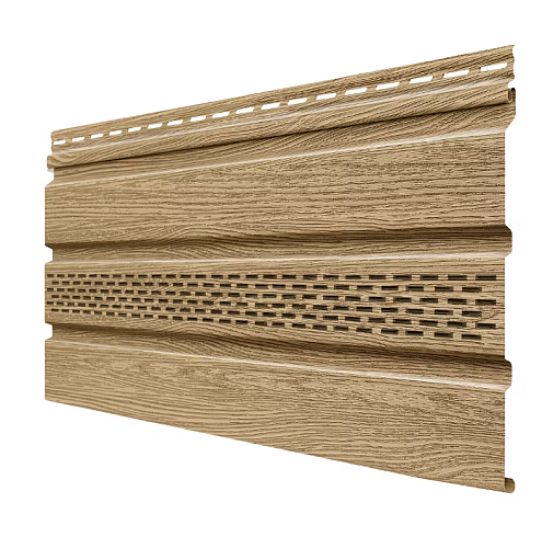 Софит Технониколь Фактур, частично перфорированный, Сосна 3м: фотография 1