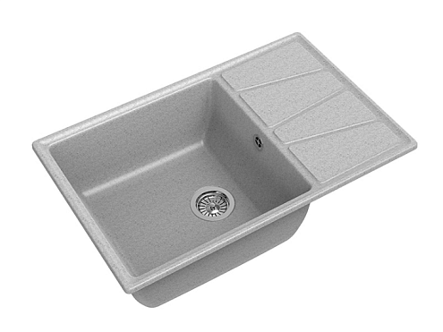 Мойка GRANFEST GF-V--780L чаша+крыло 780х500 мм серый: фотография 1