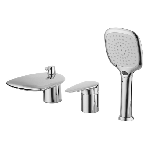 LM4445C &quot;Статус&quot; Смеситель для ванны встраиваемый, на 3 отверстия, с аксессуарами, хром: фотография 1