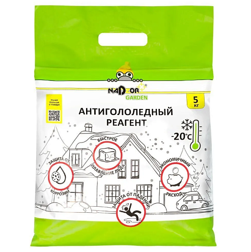 Антигололедный реагент (мешок), 5кг, до –25°С //НОРД СТАР: фотография 1