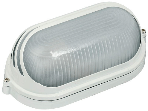 Светильник НПП 1407 60Вт E27 IP54 бел. овал ресничка ИЭК LNPP0-1407-1-060-K01: фотография 1