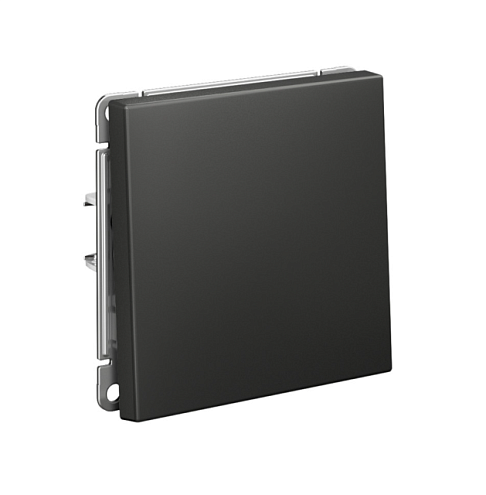 Переключатель 1-клавишный ArtGallery (сх.6) 10AX механизм базальт Systeme Electric GAL001461: фотография 1