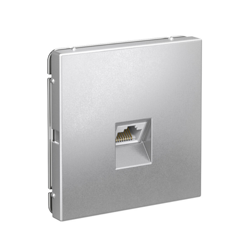 Розетка компьютерная ArtGallery RJ45 кат.6A механизм алюминий Systeme Electric GAL000386: фотография 1