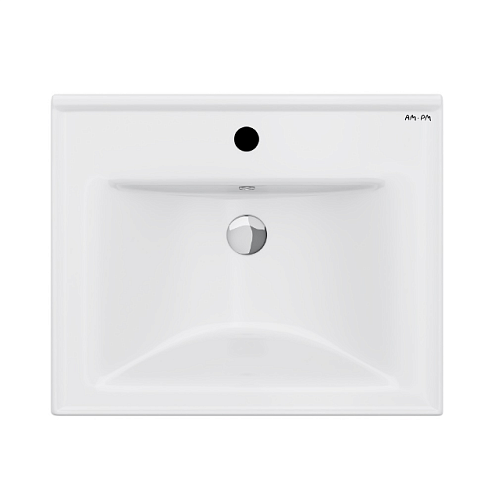 Раковина мебельная 55 AM.PM X-Joy M85AWCC0552WG белая встраиваемая: фотография 1