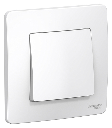 Выключатель 1-кл. СП Blanca 6А IP20 (сх. 1) 250В бел. SchE BLNVS006101: фотография 1