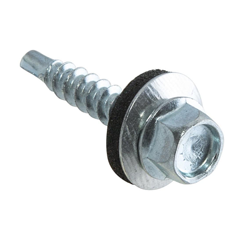 Саморезы кровельные с буром оцинкованные 6,3х25  уп.45шт: фотография 1