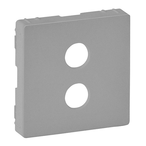 Панель лицевая Valena Life для 1-м аудиорозетки &quot;банан&quot; алюм. Leg 755282: фотография 1