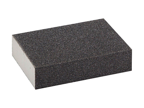 Губка шлифовальная четырехстронняя 100х68х26мм, P120, средней жесткости, оксид алюминия, STAYER: фотография 1