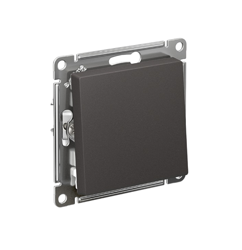 Переключатель 1-клавишный перекрестный AtlasDesign (сх.7) 10AX механизм базальт Systeme Electric ATN001471: фотография 1