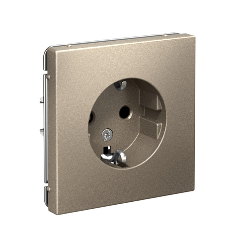 Розетка ArtGallery 16А с заземлением механизм шампань Systeme Electric  GAL000543: фотография 1