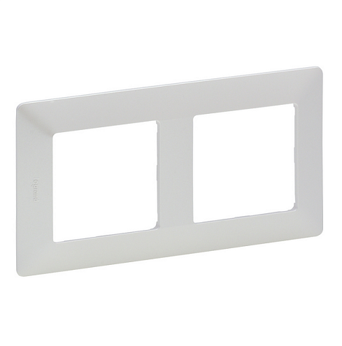 Рамка 2-места Valena Life универсальная жемчуг Leg 754142: фотография 1