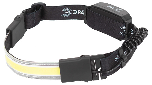 Фонарь налобный светодиодный GA-807 "Кибер" аккумуляторный 10Вт COB 3 режима miscro USB Эра Б0054033: фотография 1