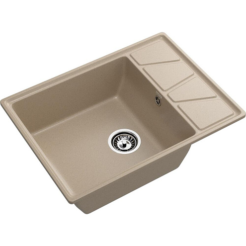 Мойка GRANFEST GF-V--680L чаша+крыло 680х500 мм песочный: фотография 1