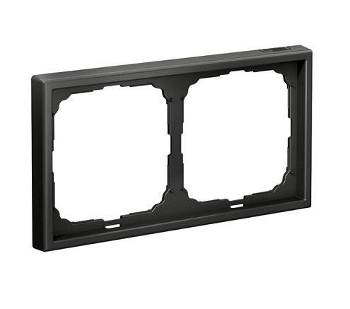 Рамка 2-местная ArtGallery универсальная базальт Systeme Electric GAL001402: фотография 1