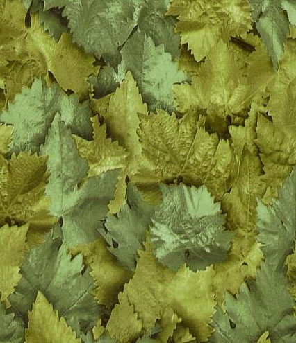 8257 пленка самоклеящаяся D&B 0,45х8м зеленые опавшие листья: фотография 1