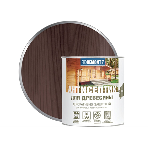 Proremontt антисептик деревозащитное средство Палисандр  0,8л  : фотография 1