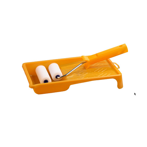 Набор STAYER валик-мини &quot;ПОРОЛОН&quot; с ванночкой, 50мм: фотография 1