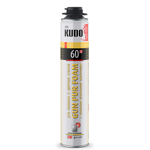 Пена монтажная KUDO TREND WINDOW 60 профессиональная для монтажа оконных и дверных блоков: фотография 1