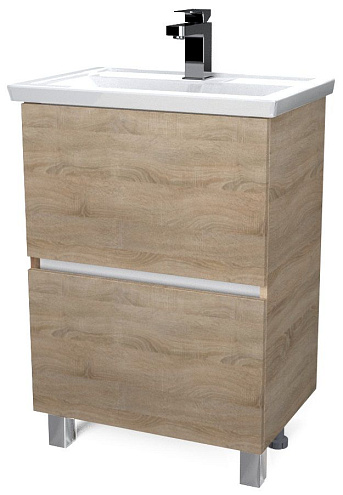 Тумба Aris 70Н 2 ящика Дуб Сонома: фотография 1