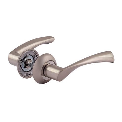 Ручка дверная НОРА-М 100А AL матовый никель: фотография 1