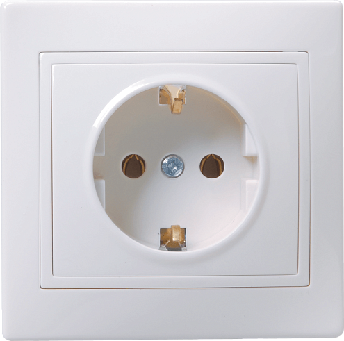 Розетка 1-м СП Кварта 16А РС10-3-КБ с заземл. IP20 бел. ИЭК ERK14-K01-16-DM: фотография 1