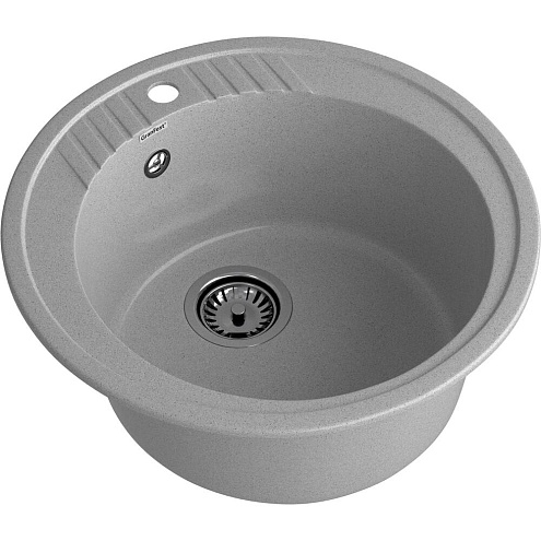 Мойка GRANFEST GF-R520  D520 мм, круглая серый: фотография 1