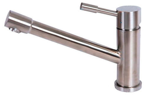 Смеситель Lemark &quot;Эксперт&quot; LM5072S для кухни с поворотным изливом сталь: фотография 1