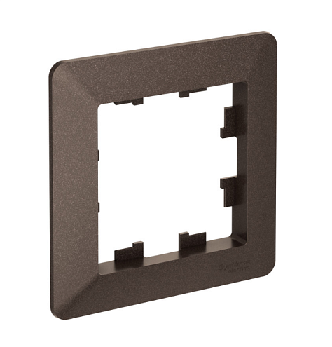 Рамка 1-местнаая AtlasDesign Air мокко/дымчатый черный Systeme Electric  ATN220601: фотография 1