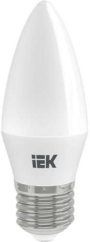 Лампа светодиодная ECO C35 5Вт свеча 3000К тепл. бел. E27 450лм 230-240В IEK LLE-C35-5-230-30-E27: фотография 1
